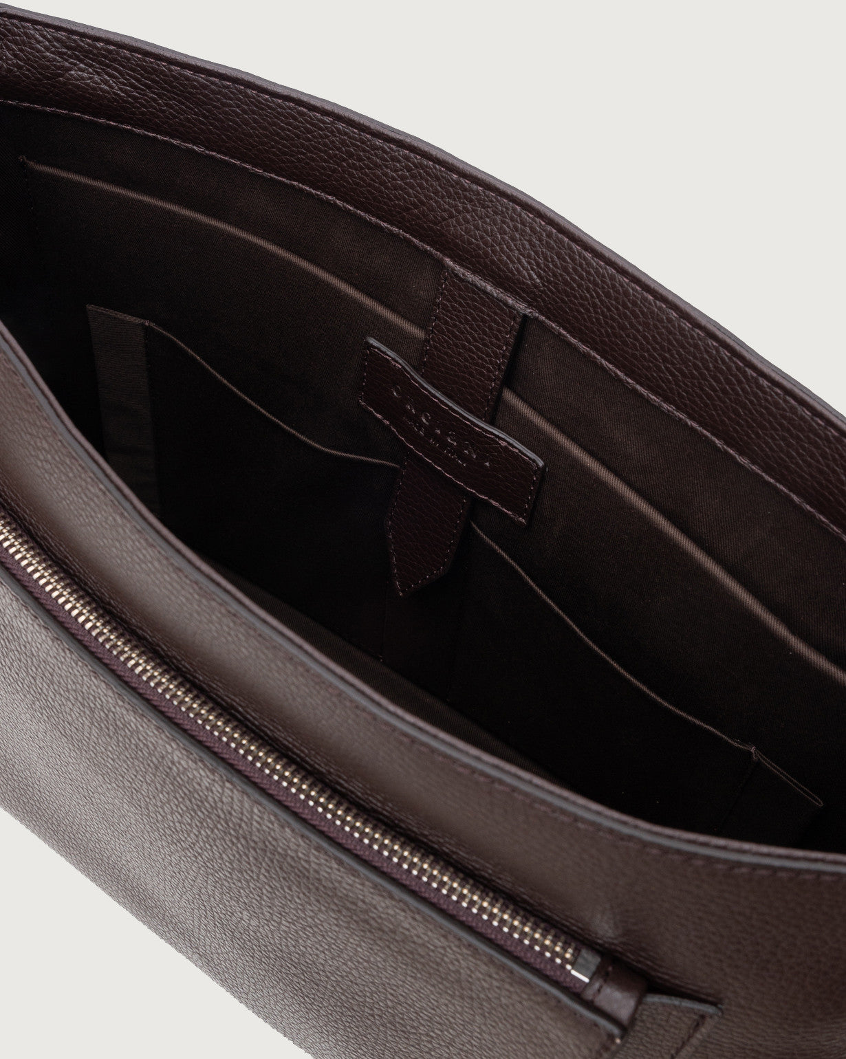 Micron dollar leather messenger bag Ebony