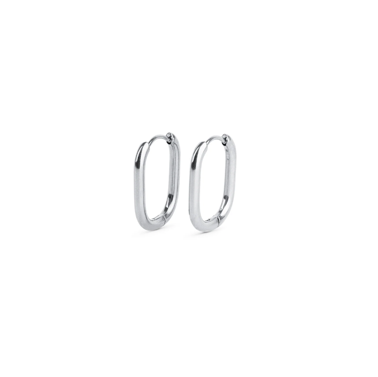 Pernille - Hoop Earrings stainless steel silver