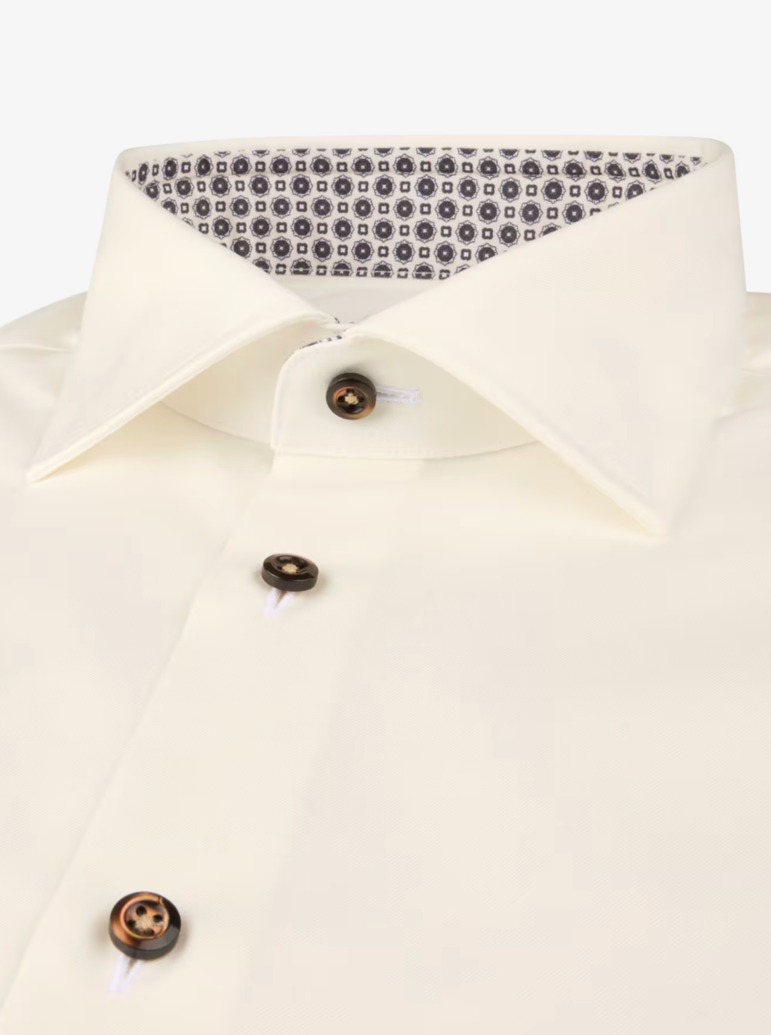 Champagne Twill Regular Shirt with Contrast