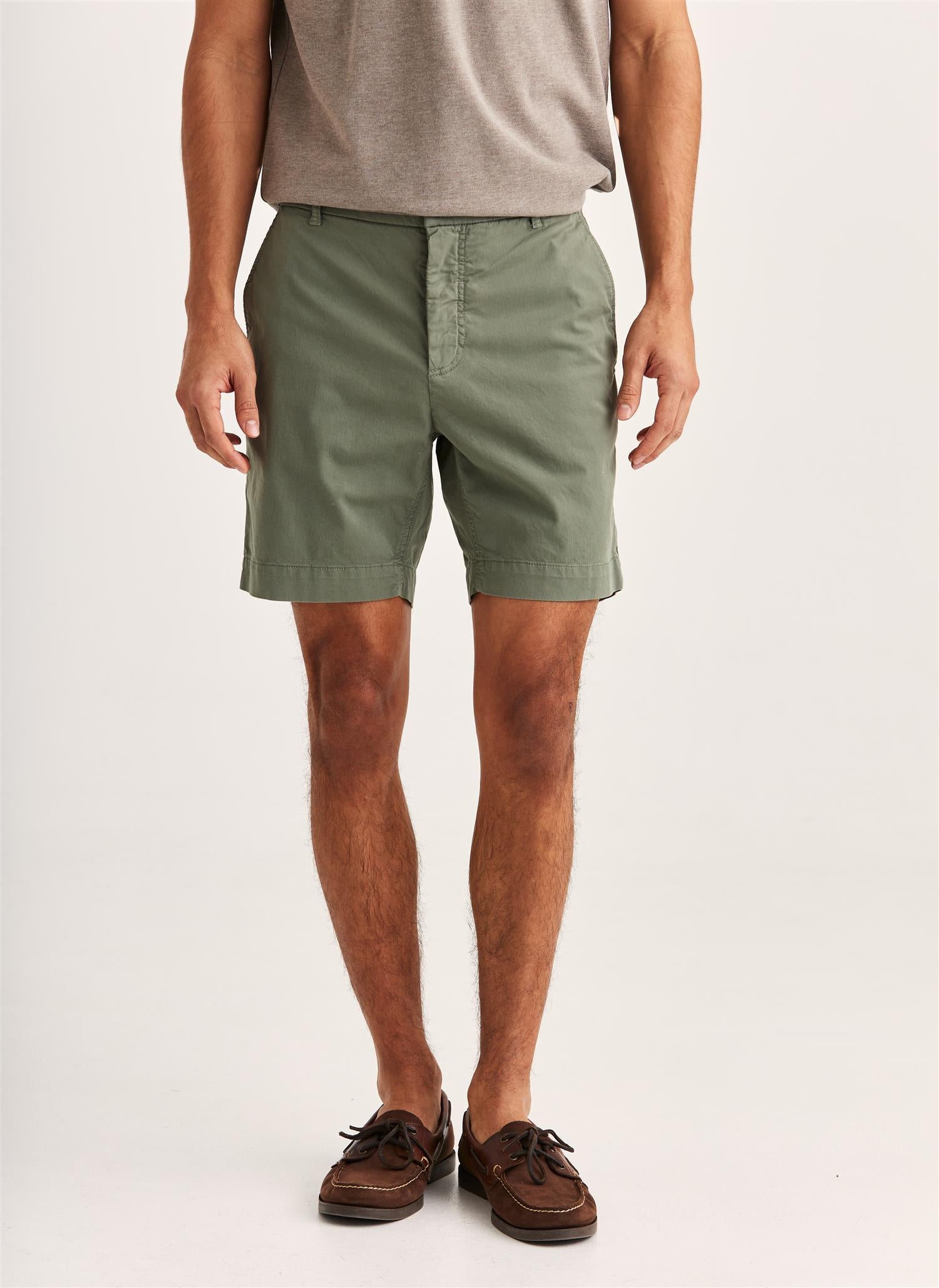Jeffrey Summer Chino Shorts 7" Olive
