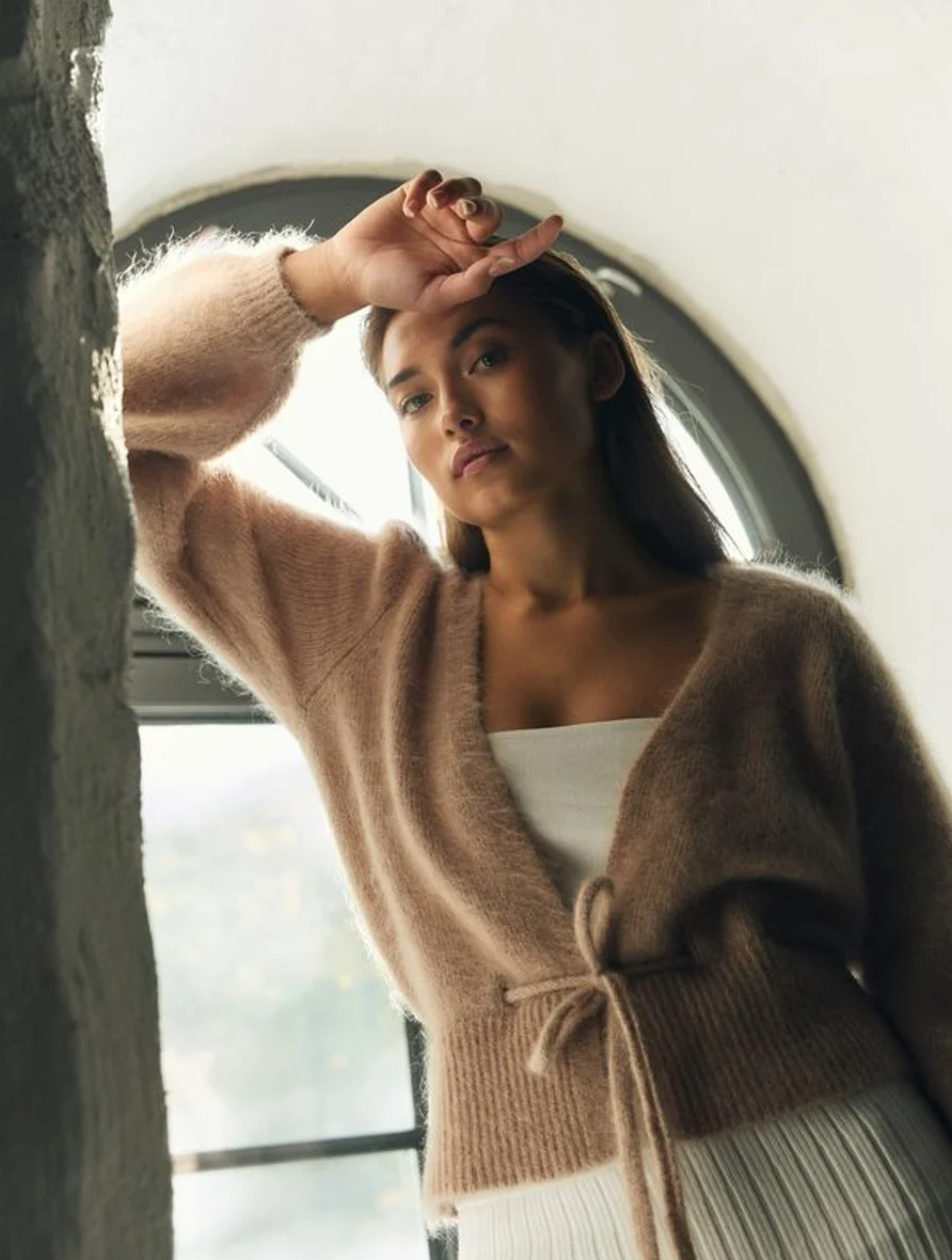 Malin Chunky Cardigan Bright White