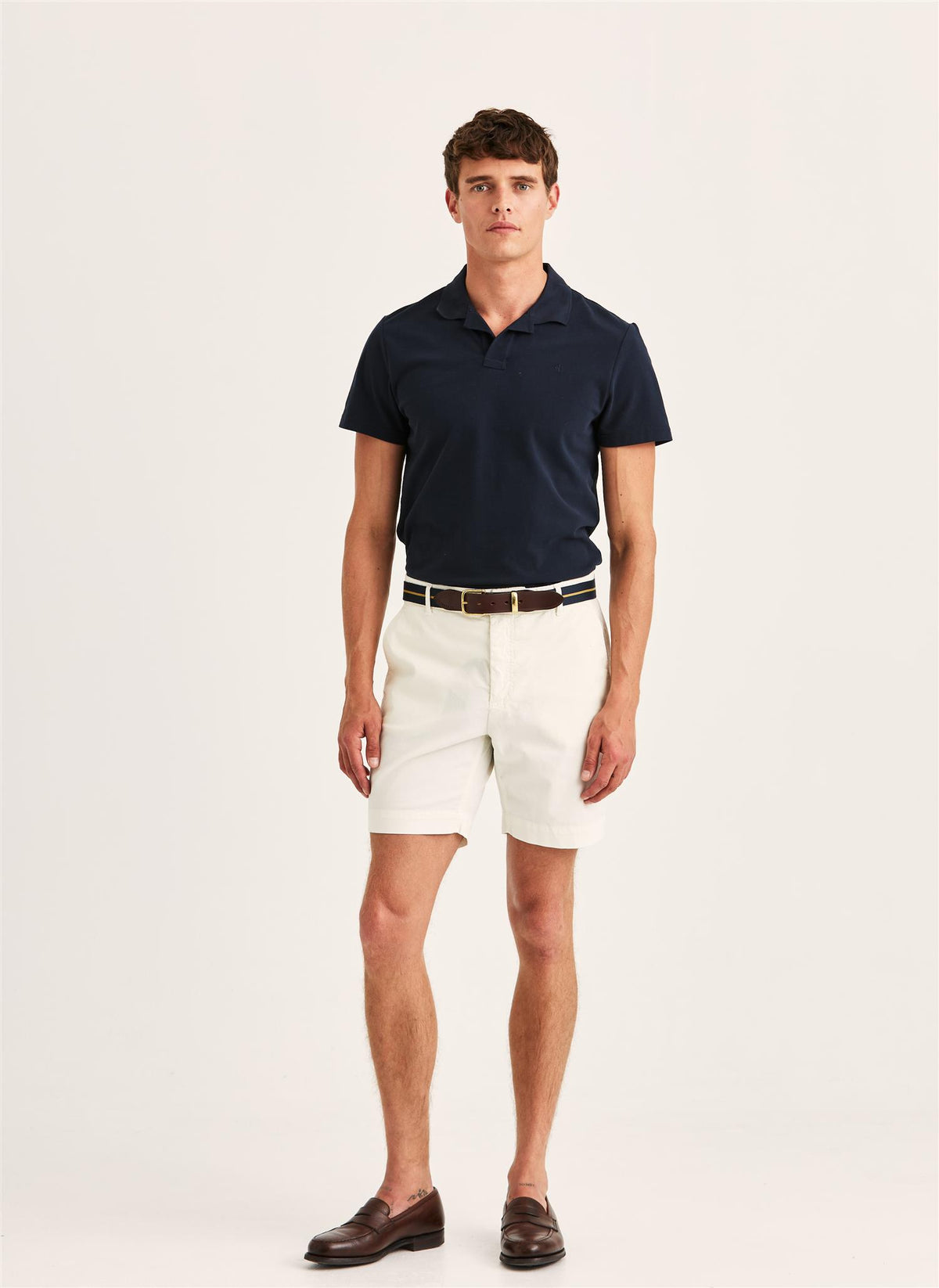 Jeffrey Summer Chino Shorts 7" Offwhite