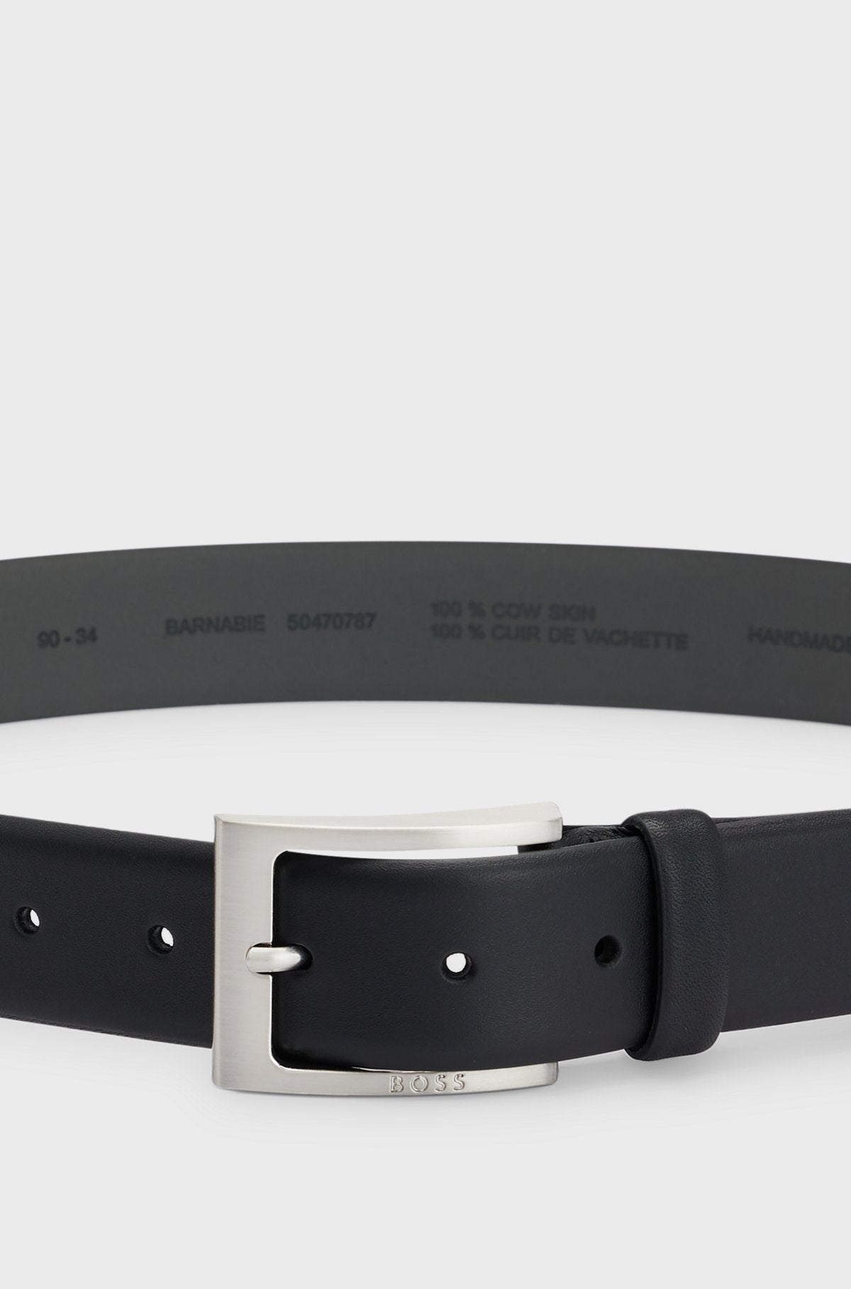 Barnabie Nappa Leather Belt Black