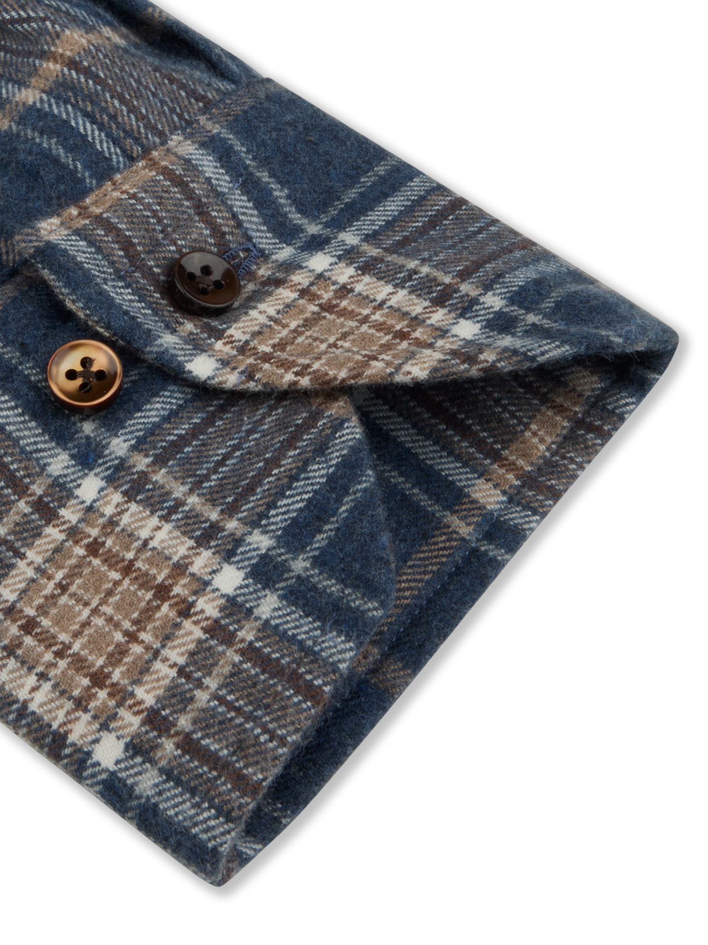 Dark blue Checked Regular Flannel Shirt