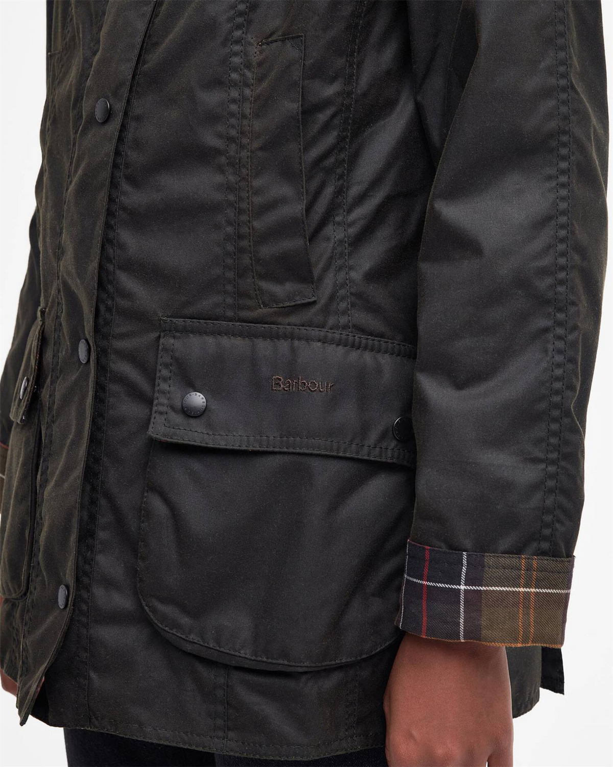 Classic Beadnell Wax Jacket Olive