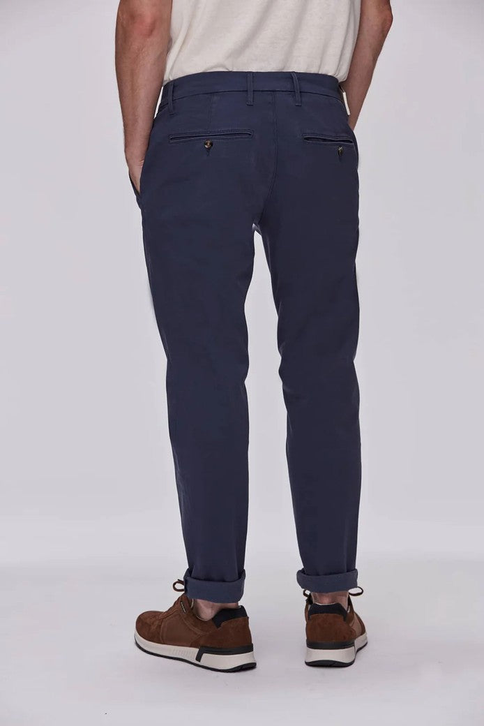 Werno satin chino navy