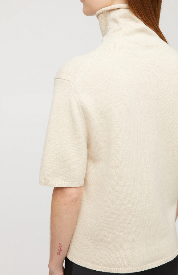 MARGOT TURTLENECK TEE BUTTERMILK