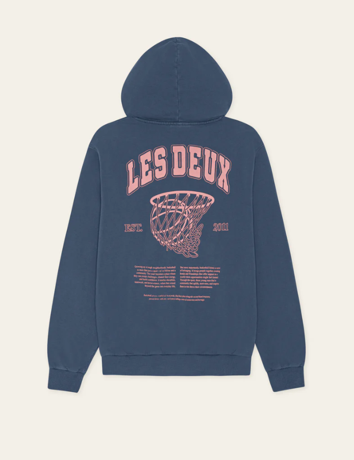 Brady Hoop Hoodie Dark Denim