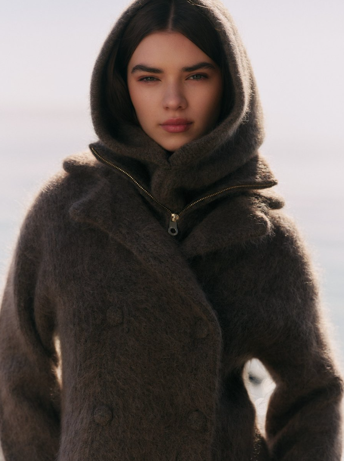 Kajsa Chunky Balaclava Dark Brown