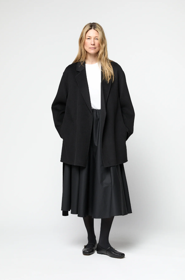 Double Wrap Jacket Jet Black