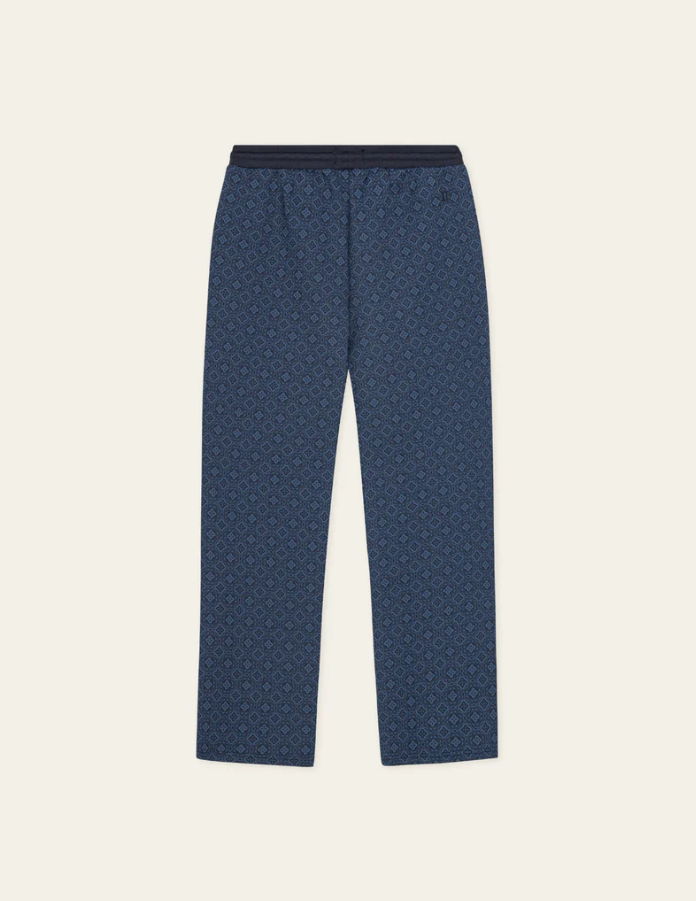 Ballier AOP Crew Casual Track Pants Dark Denim Blue