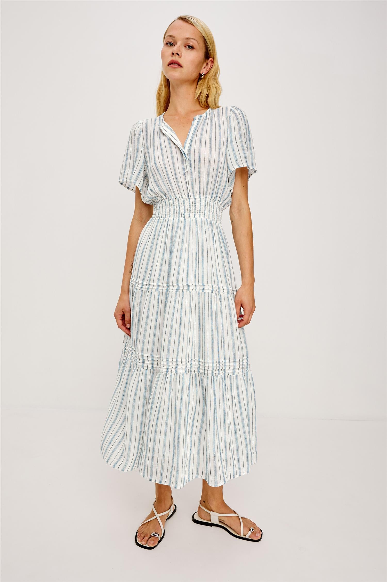 Cannes Dress Windward Stripe