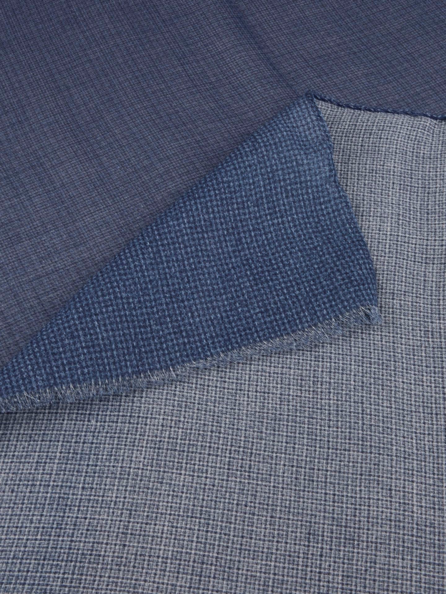 Blue Stripe Cotton Scarf