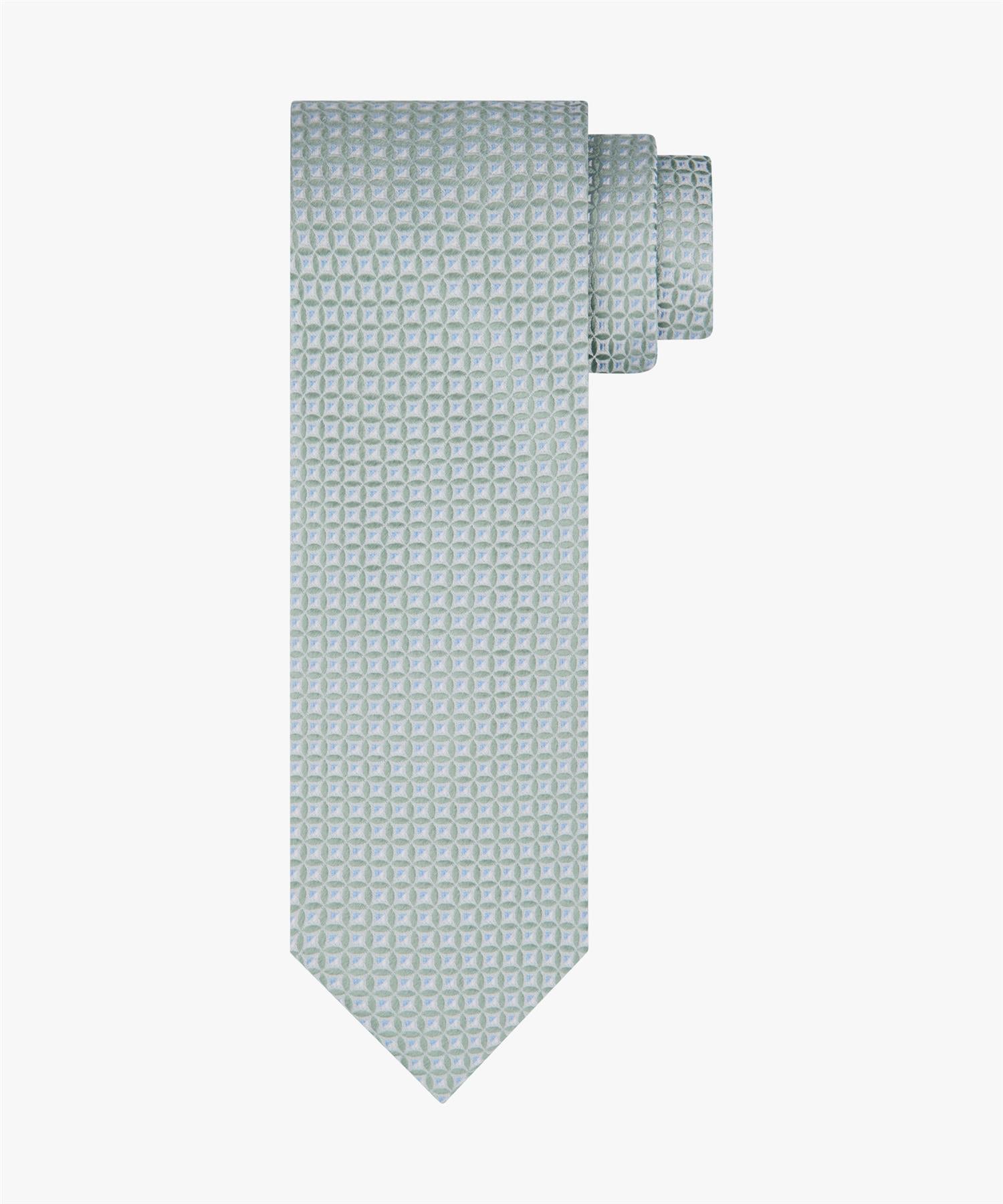 Tie Faux Uni Green