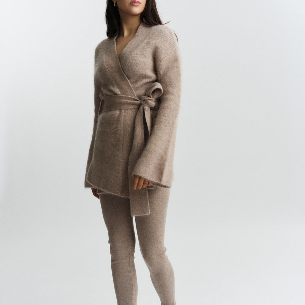 Vera Chunky Cardigan Hazel beige