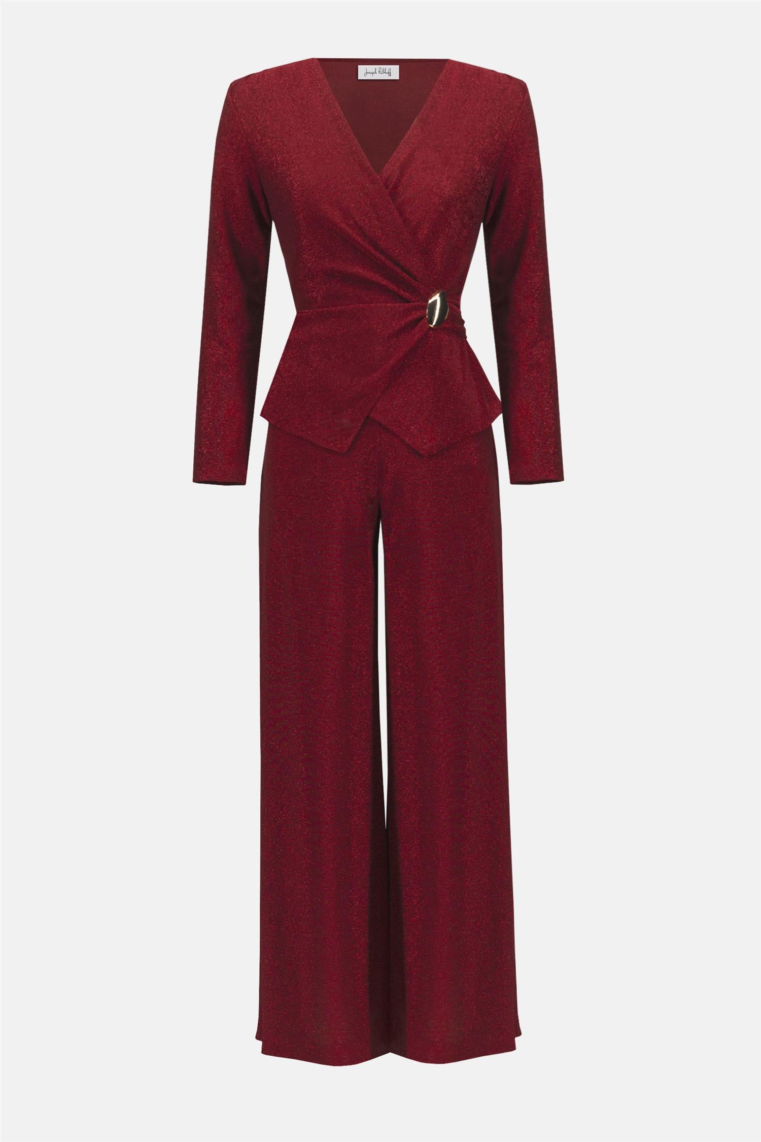 Lurex Knit Wide-Leg Jumpsuit