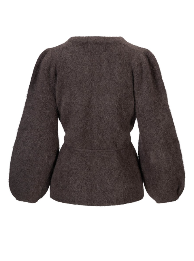 Fredrikke chunky cardigan Dark Brown