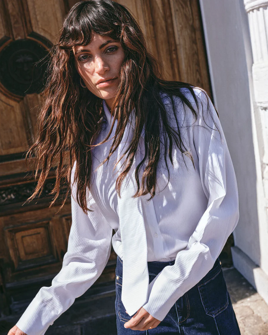 Mmayen Stripe Shirt White