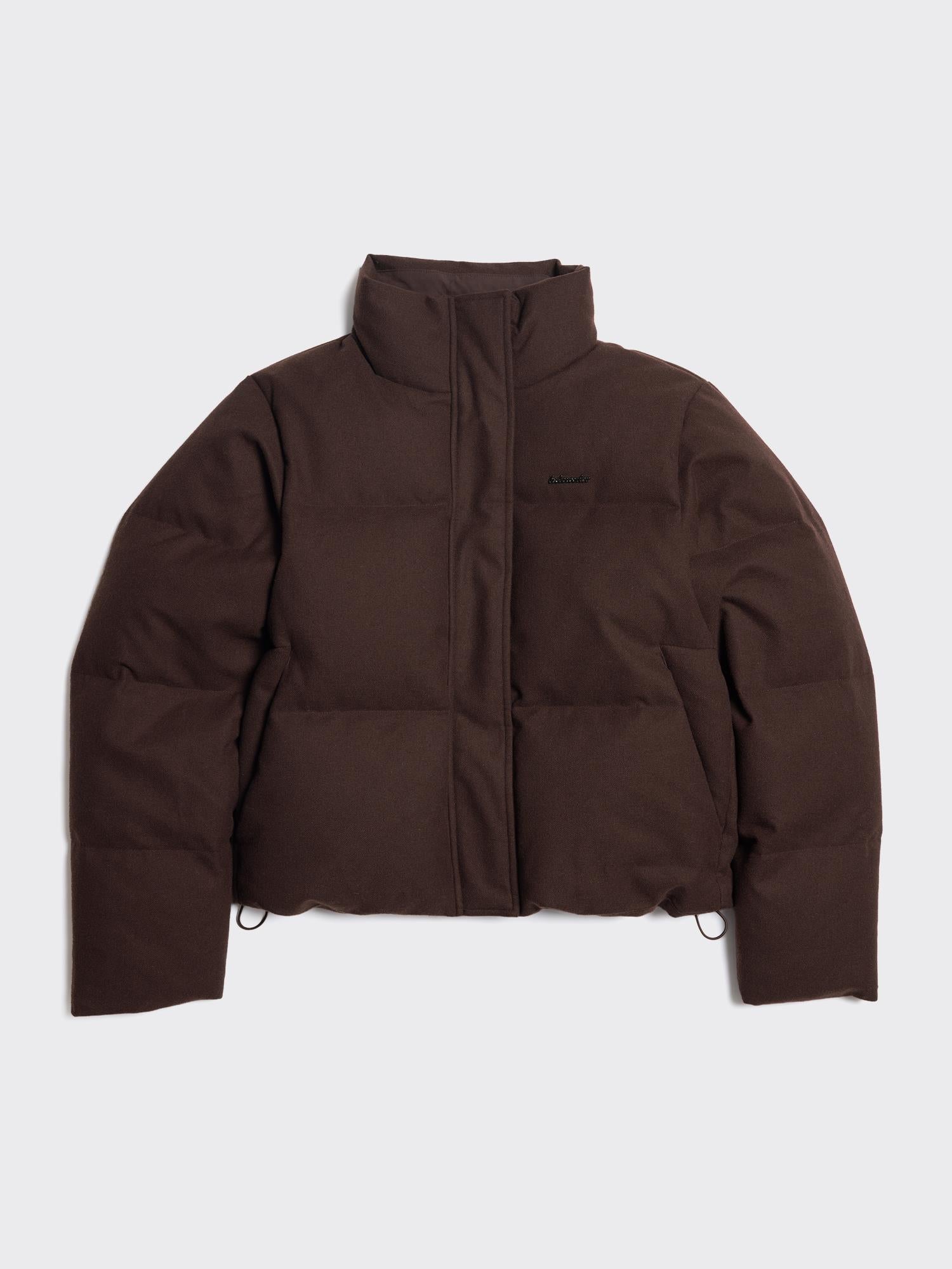 W Tech Wool Down Jacket Dk Brown