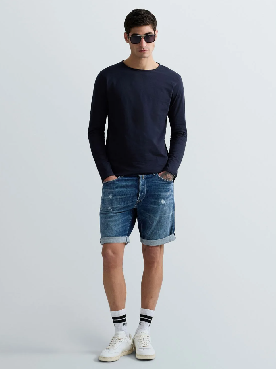 RBJ.981 Short Rip Denim