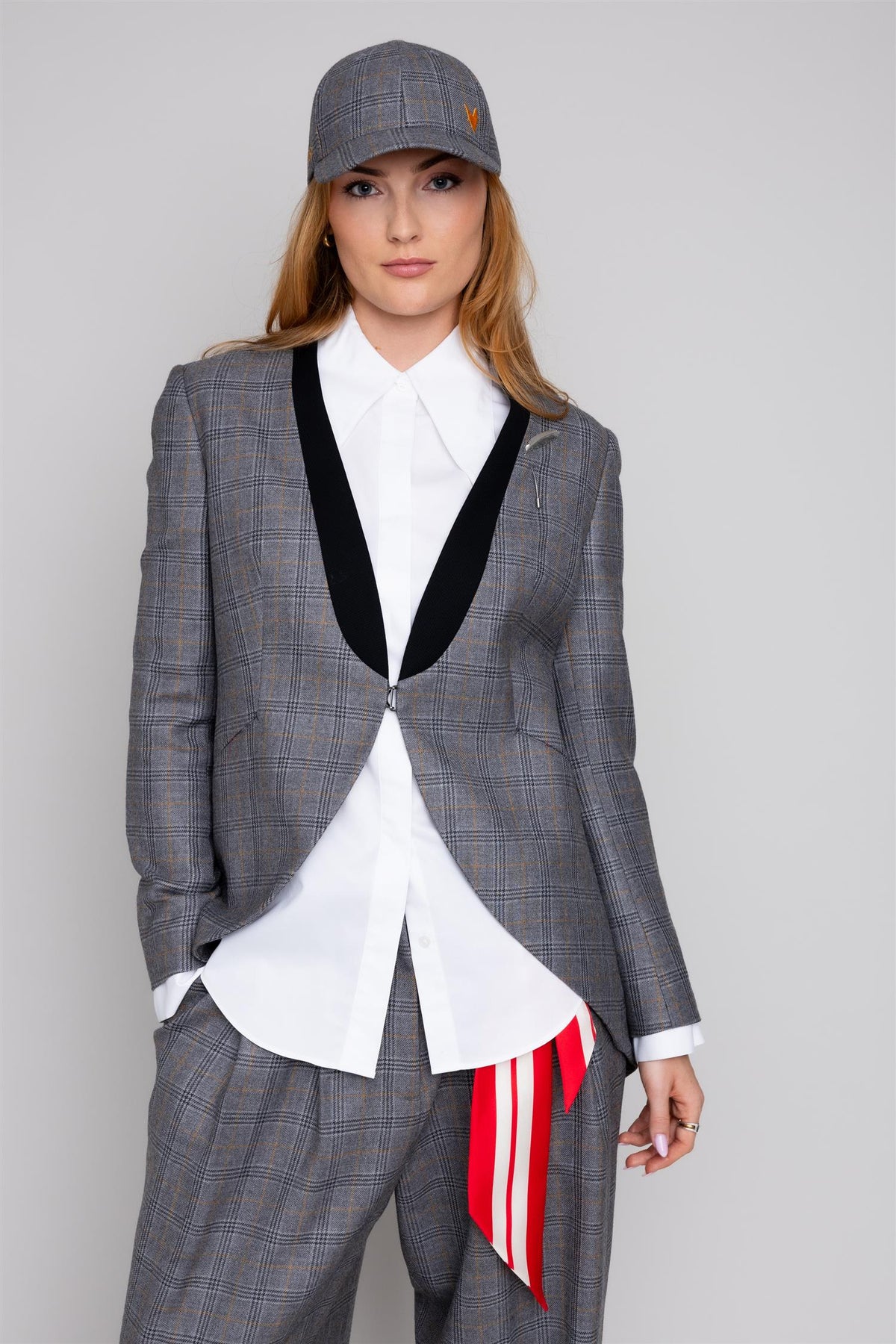 Alba Blazer Grey Check