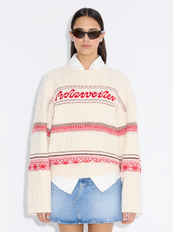 W Holzweiler Logo Crew Red Mix