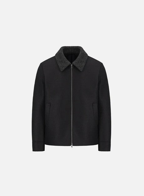 Golf Jacket Pressed Wool And Boucle