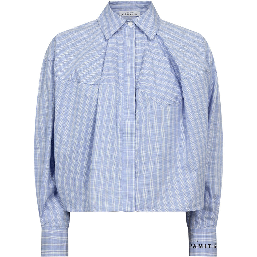 Sophie Check Shirt Pale Blue