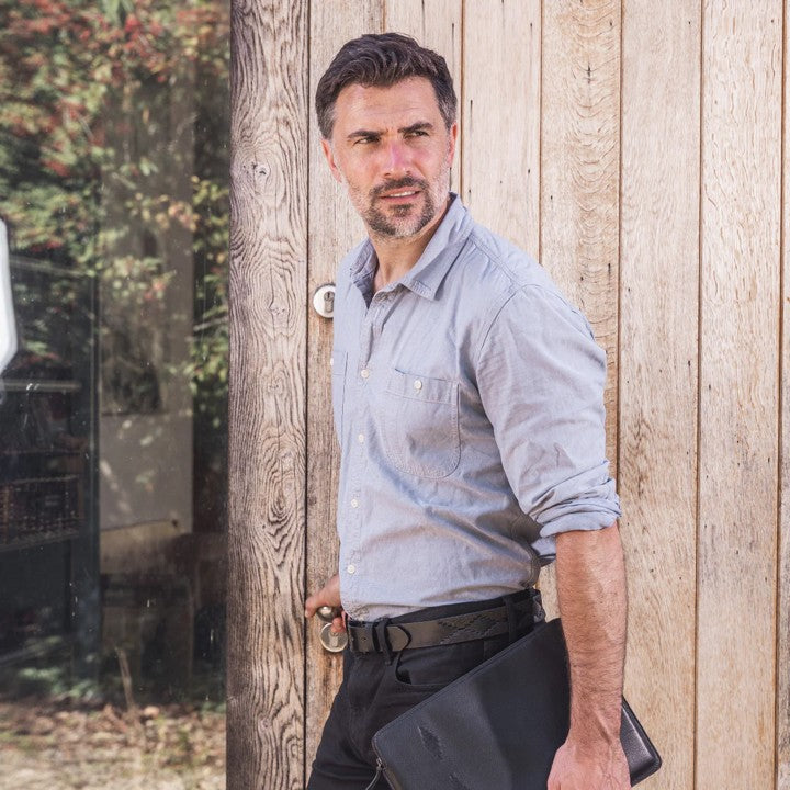 Bordado Black Label Belt Black