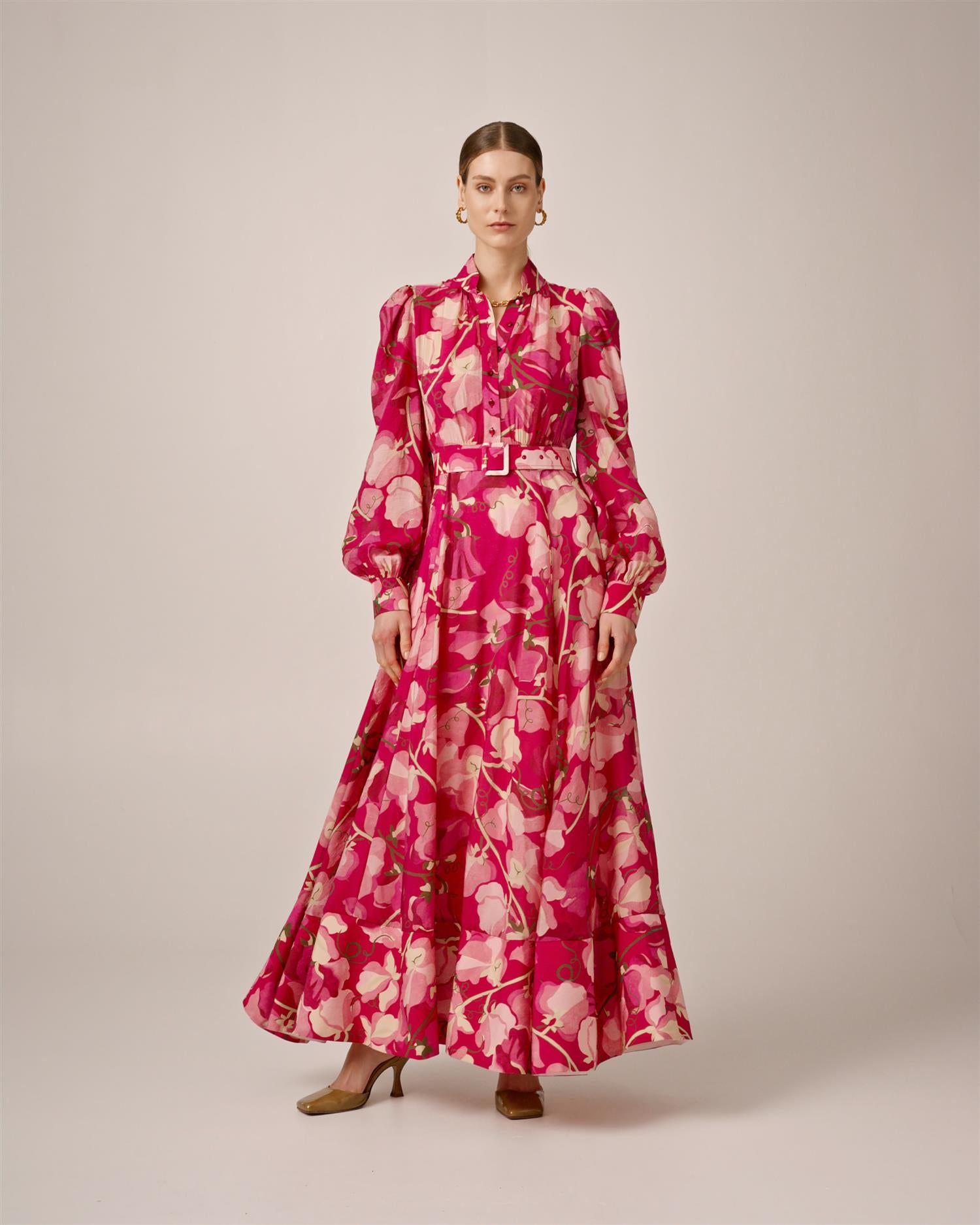 Viscose Belt Dress Amour