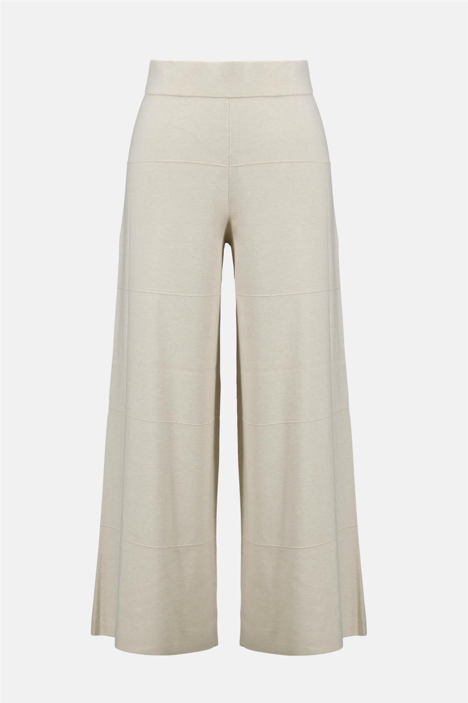 Brushed Viscose Culotte Pants Birch Melnage