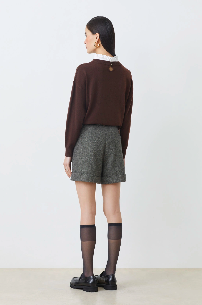 Bilal Woven Shorts Carbone
