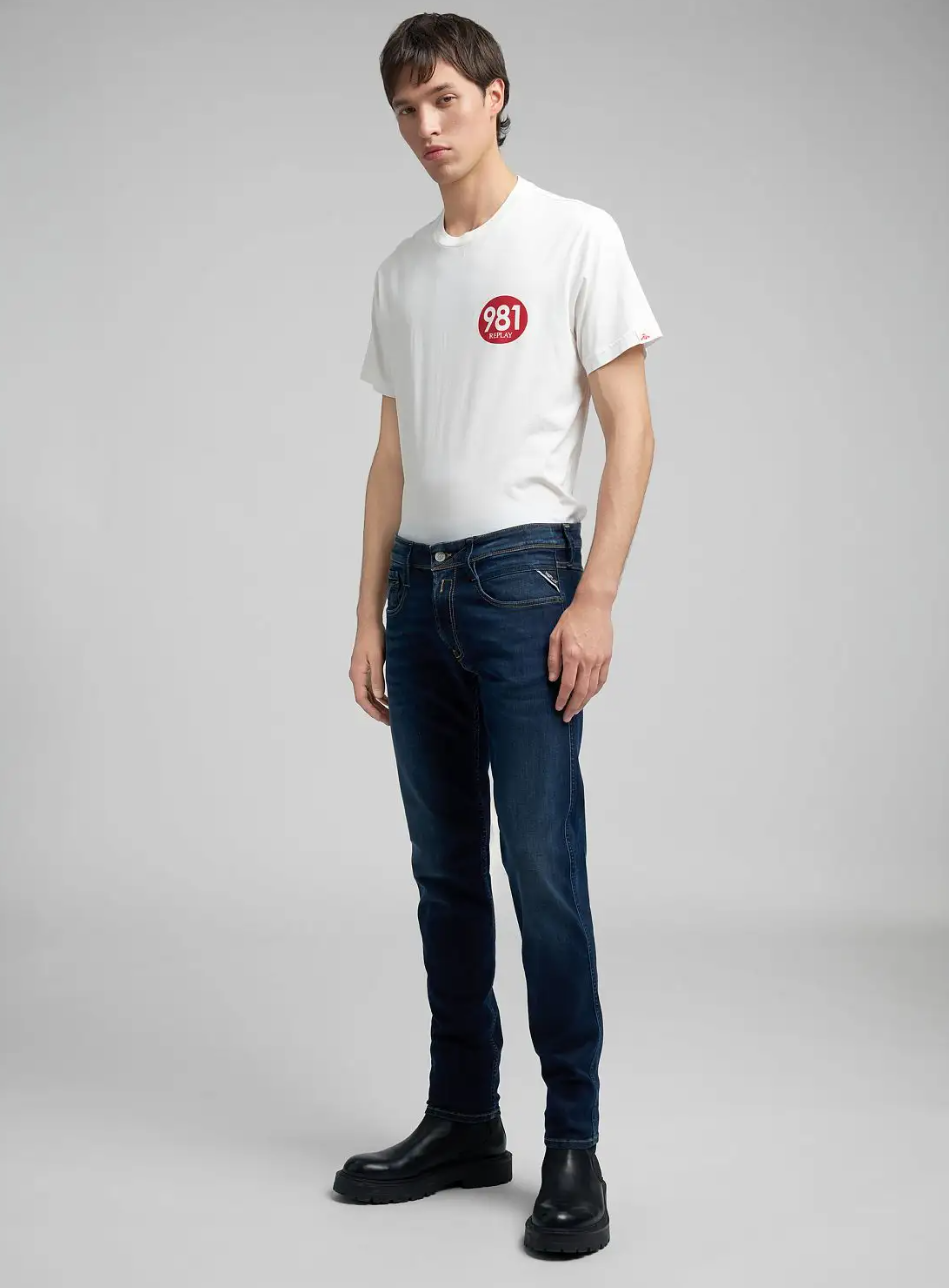 Anbass Power Stretch Slimfit Dark Indigo