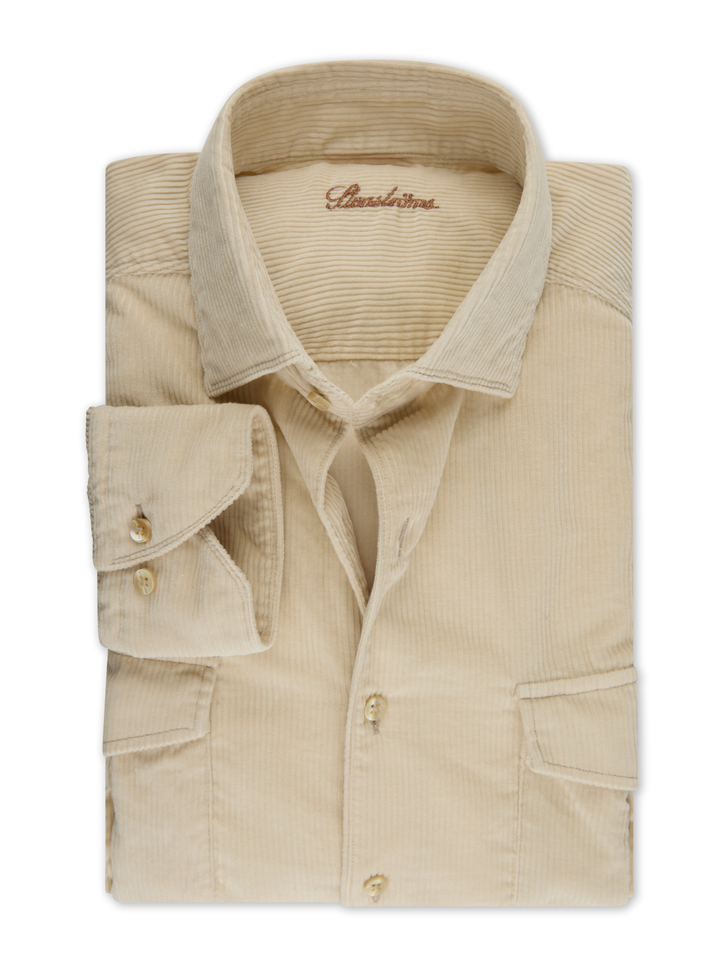 Light beige Corduroy Regular Shirt
