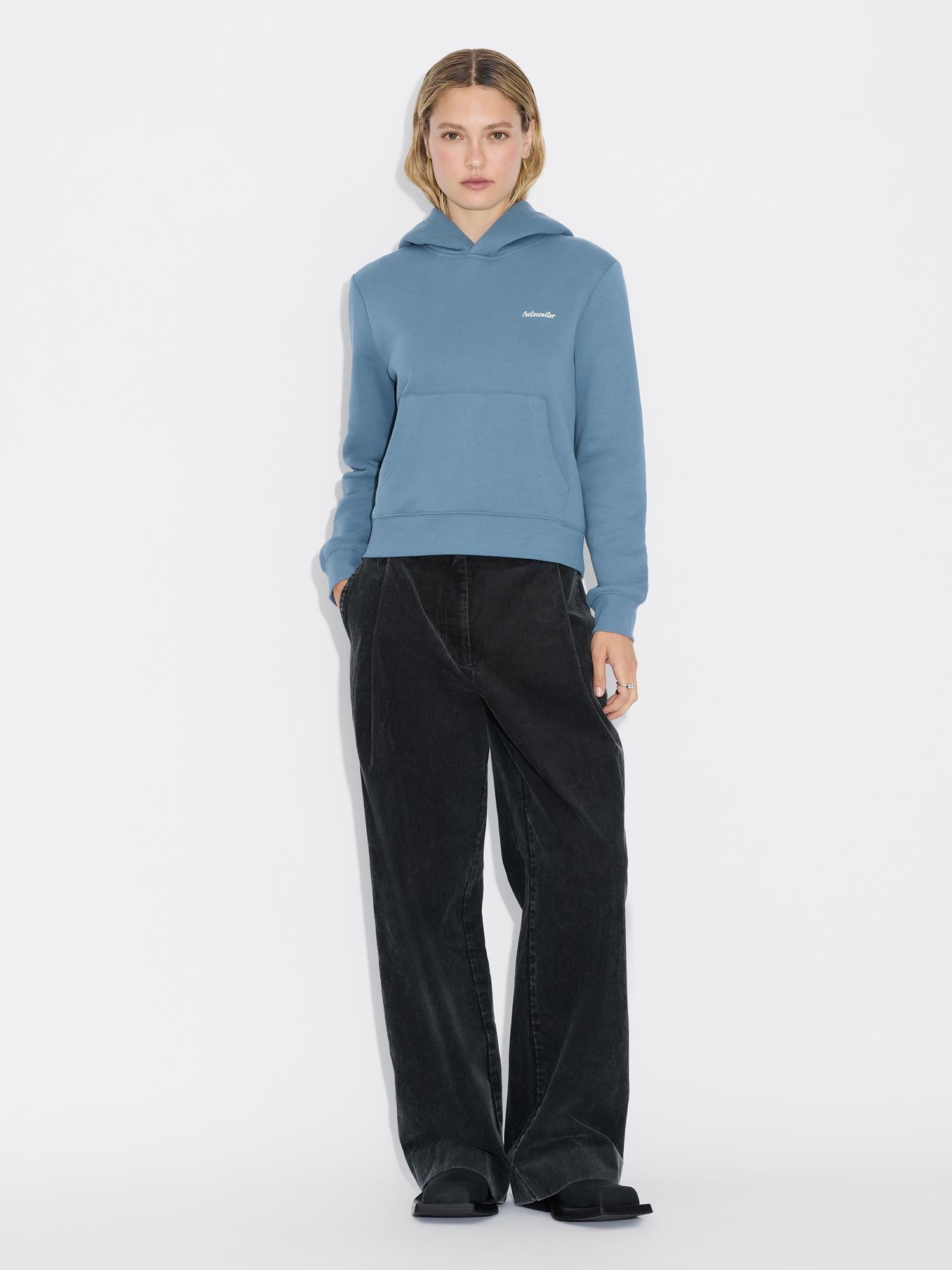 W Regular Hoodie - Blue