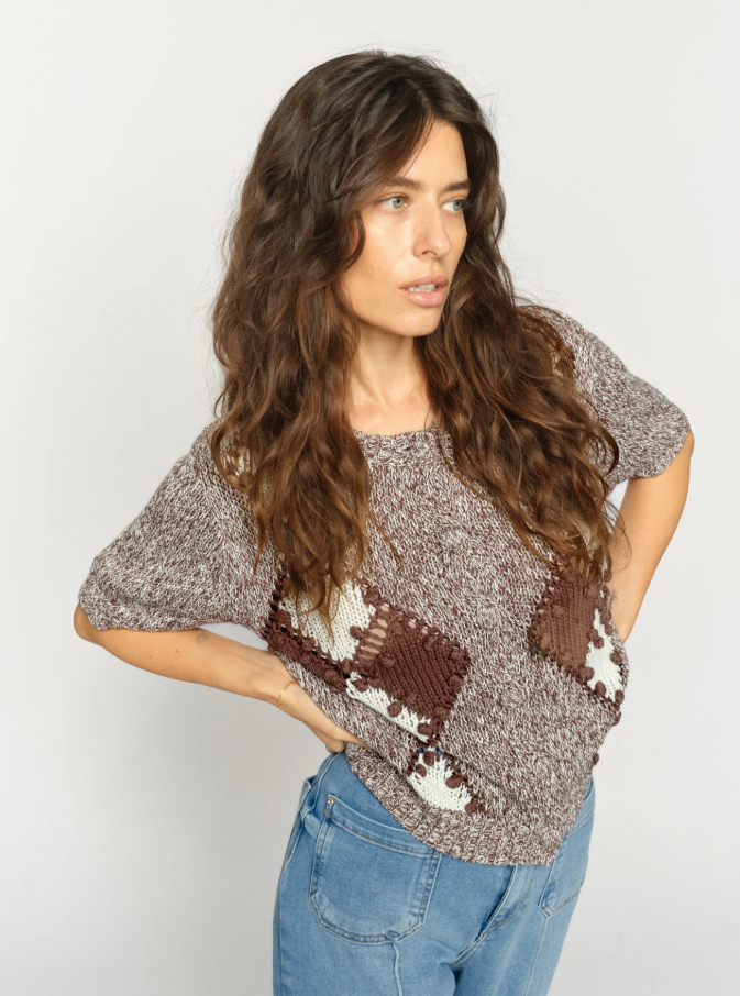 Mmelio Ssknit Cardigan Coffee Quartz