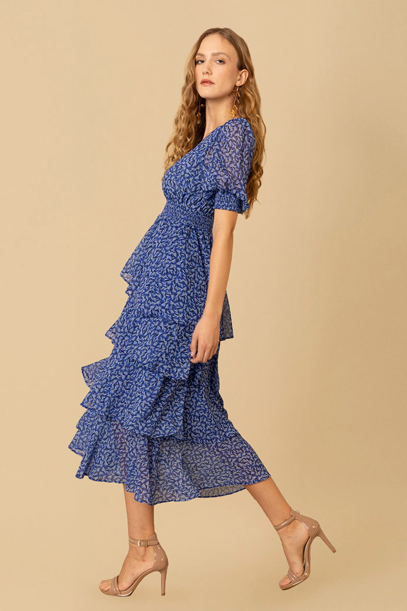 Milana Long Dress Navy