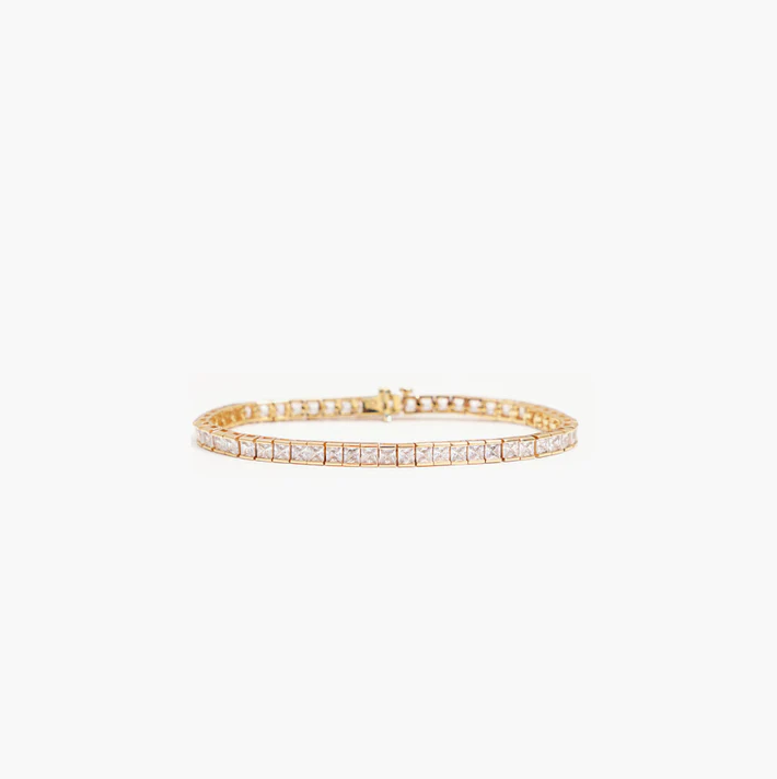 TENNIS BRACELET WHITE GOLD 17cm
