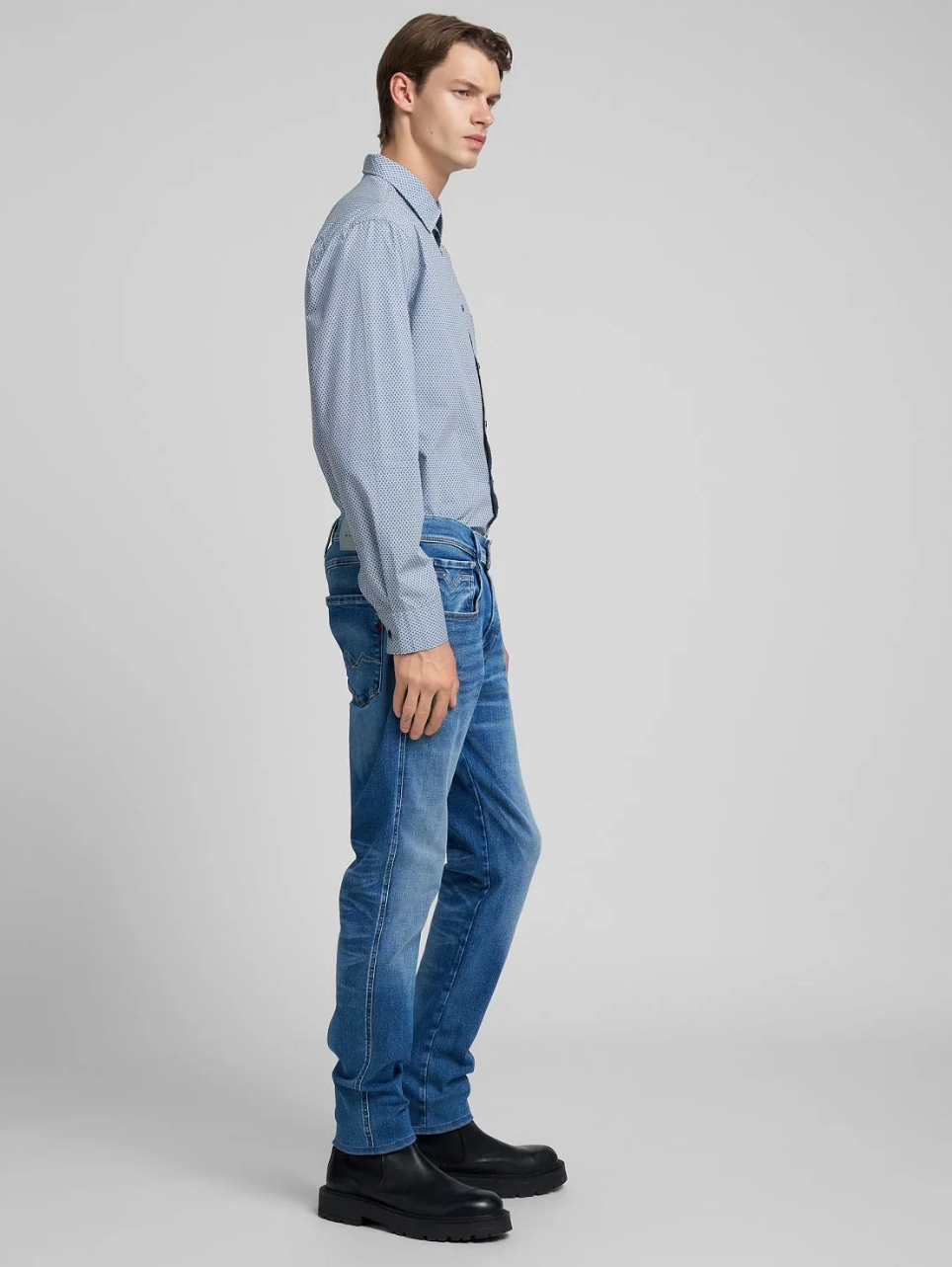 Anbass Power Stretch Slimfit Denim Dark Indigo