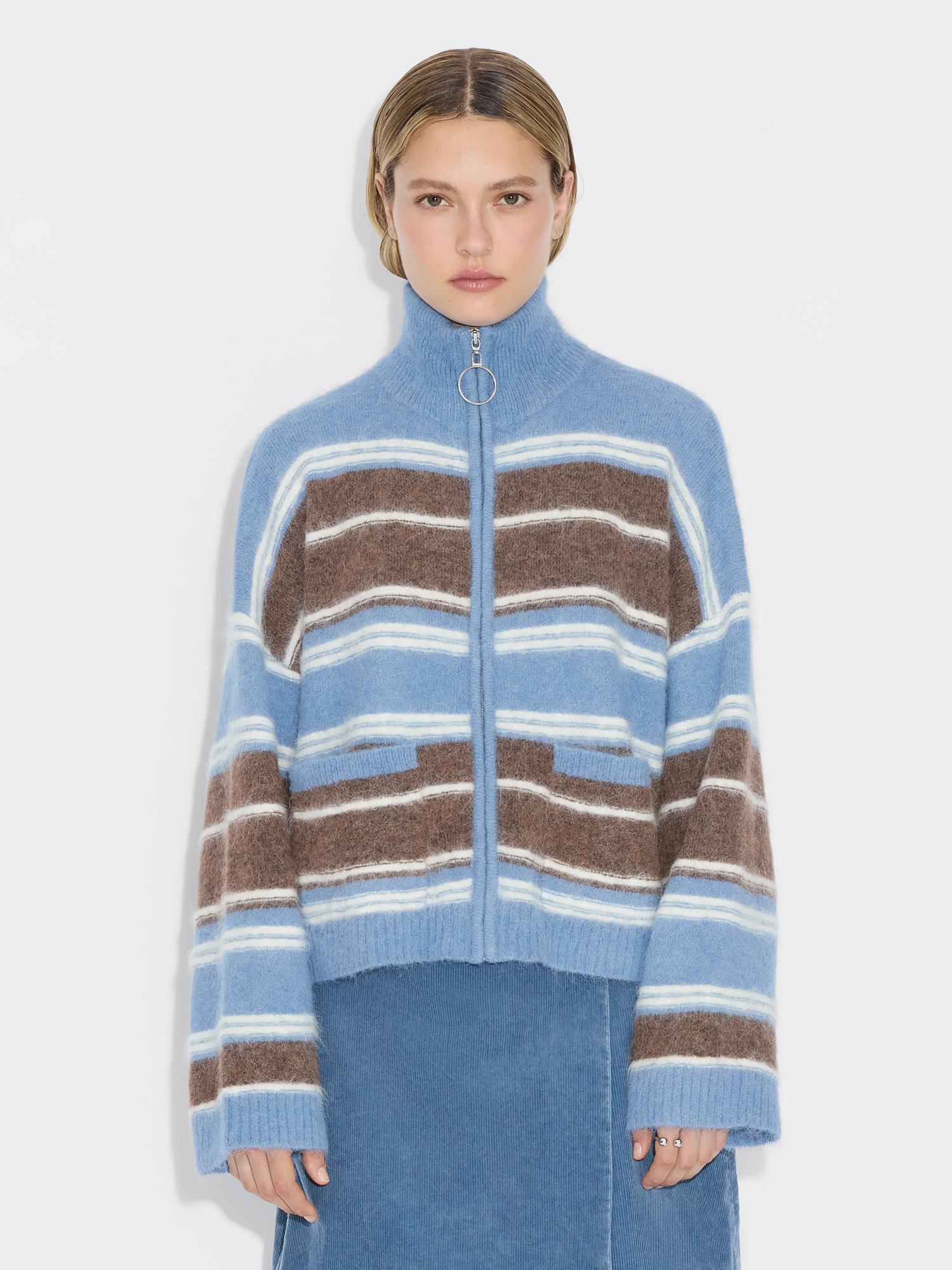 Tine Stripe Cardigan - Blue Stripe