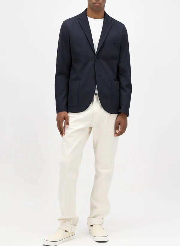 BLAZER HONEYCOMB CRAFTED WITH LORO PIANA FABRIC NAVY