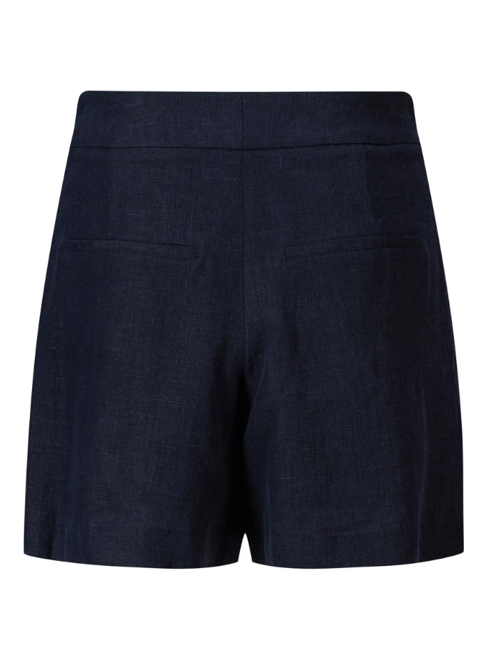 Freya linen shorts navy