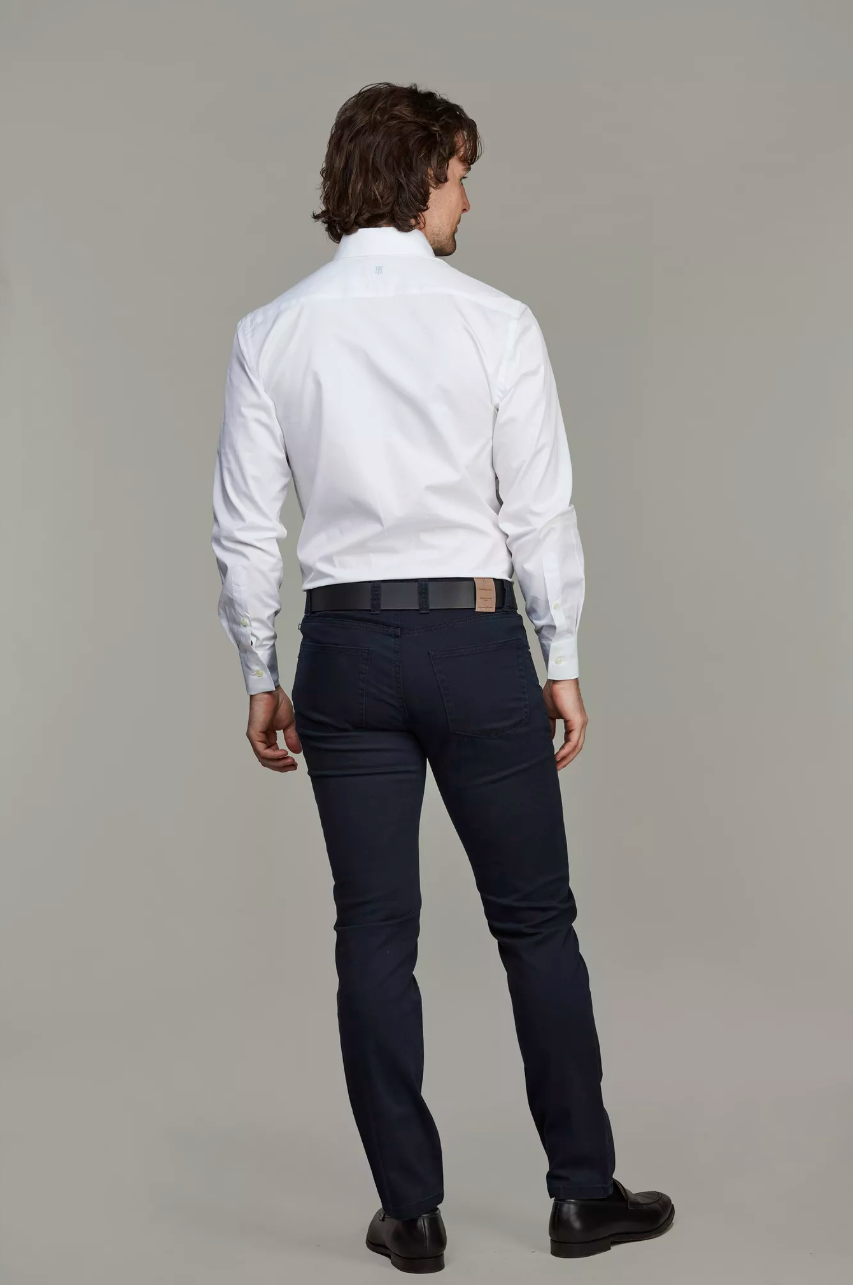 5-PKT Silk Touch Okado Navy