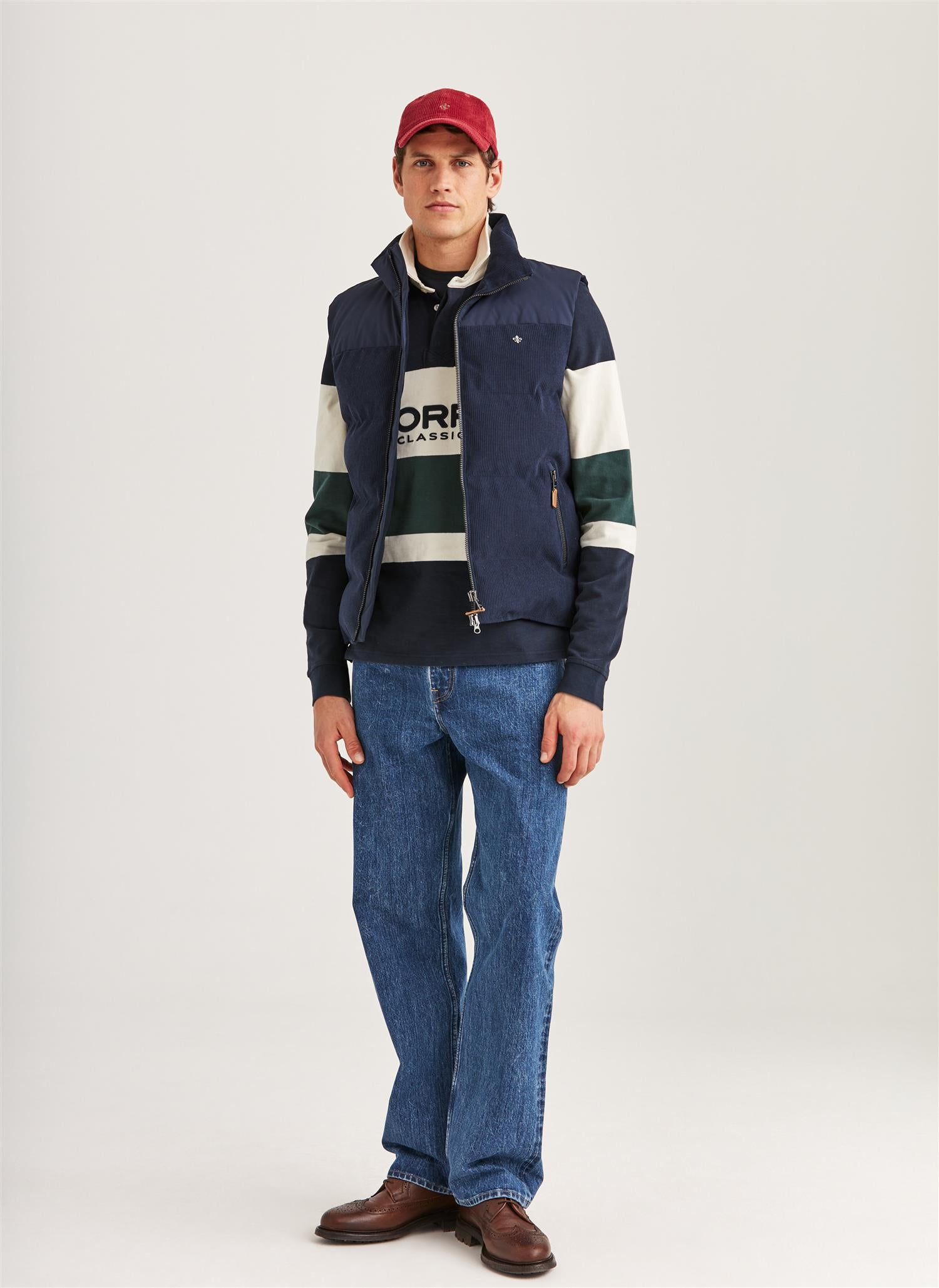 Catton Puffer Vest Navy