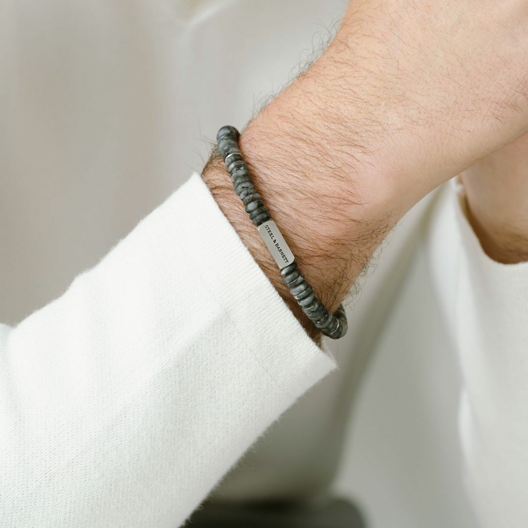 Stones Bracelet Two Tone Matt Spectrolite