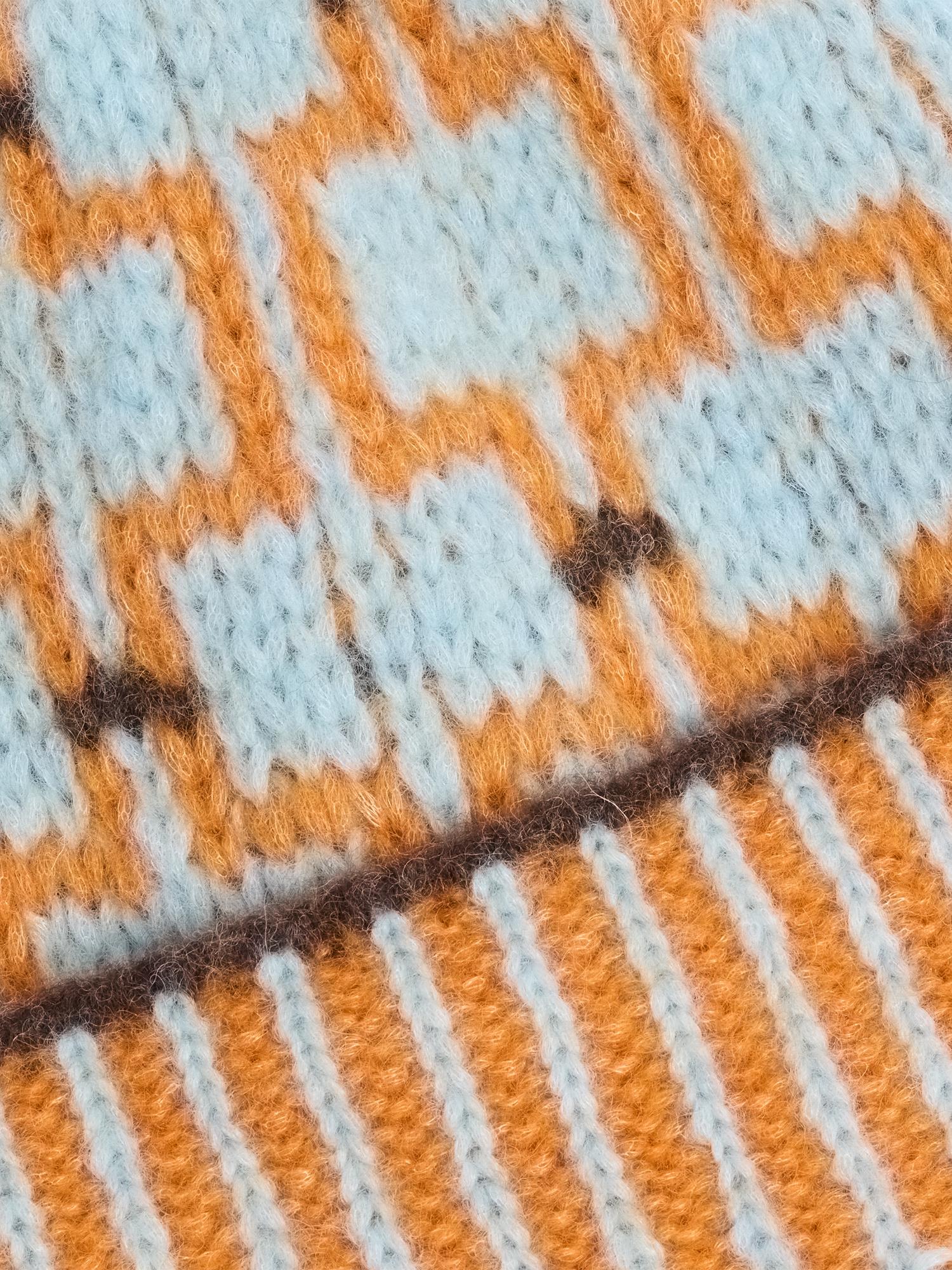 Norwegian Wool Beanie Blue Mix