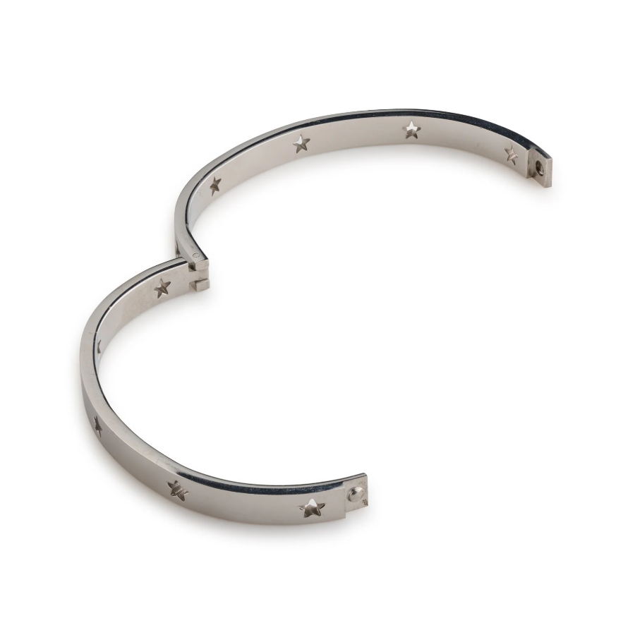 LEIA-STAR BANGLE BRACELET STAINLESS STEEL - Silver