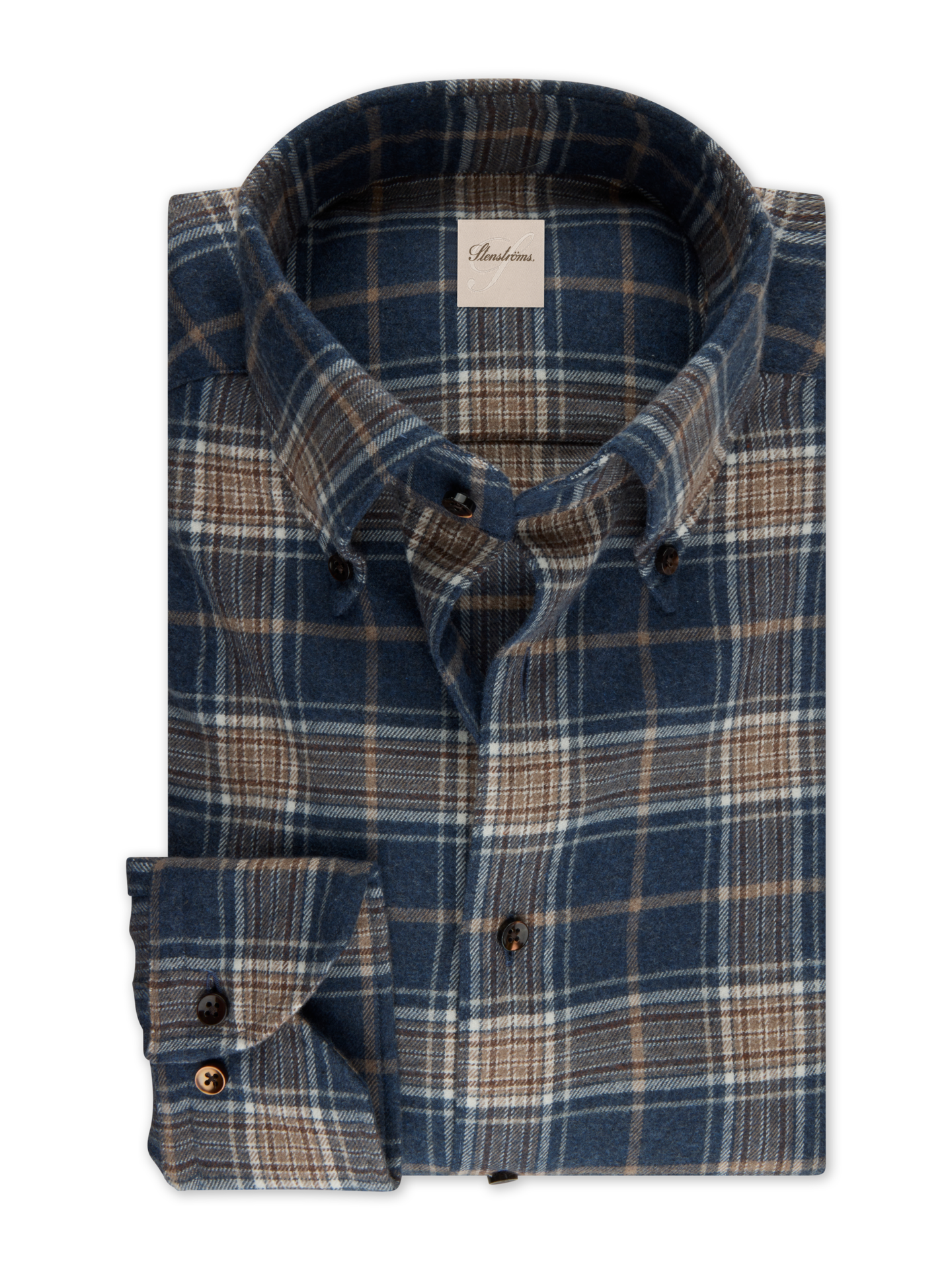 Dark blue Checked Regular Flannel Shirt