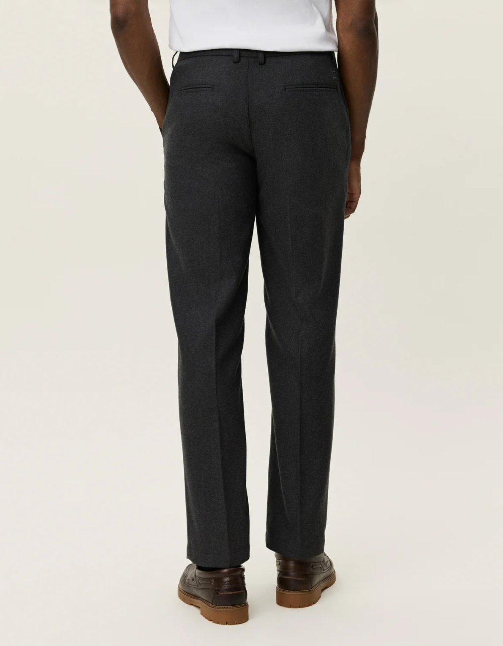 Como Reg Wool Suit Pants Asphalt