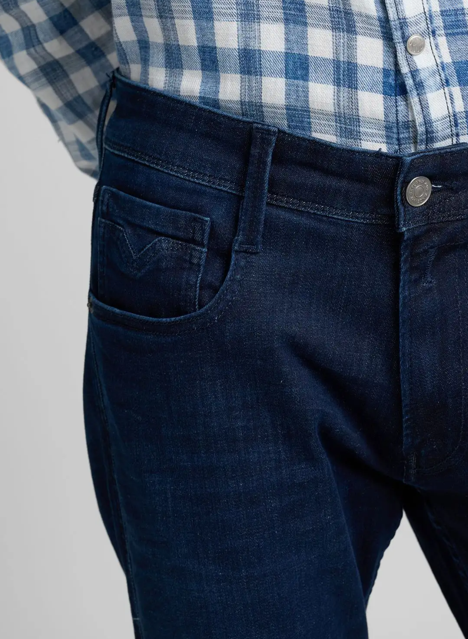 Anbass Power Stretch Slimfit Denim Dark Indigo
